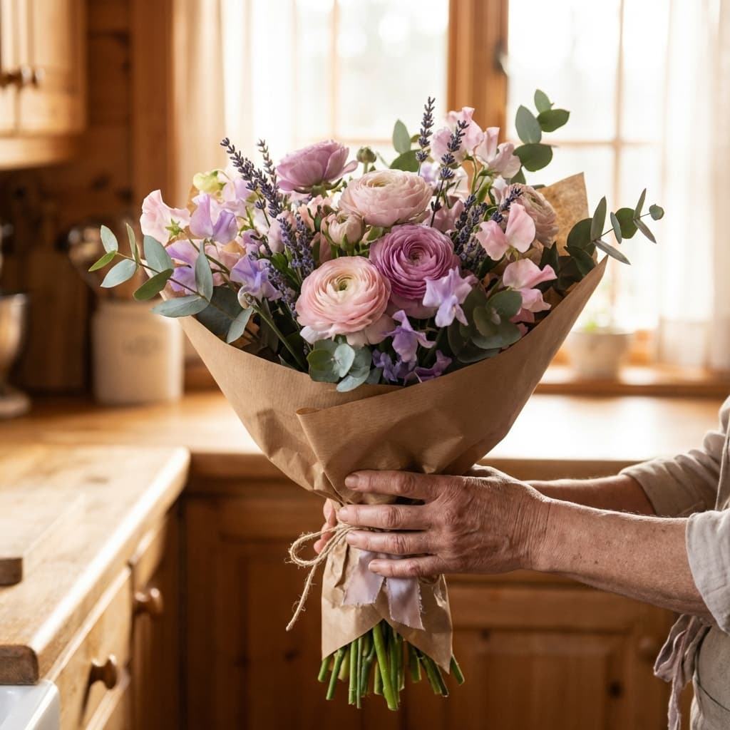 Bouquet de fleurs artisanal Fleuris